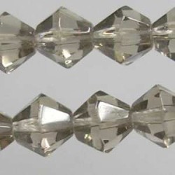 BICONO FACETADO GRIS HUMO 4mm