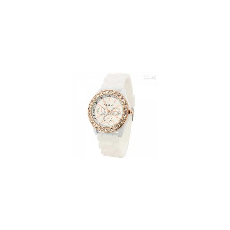 RELOJ LUXURY BLANCO