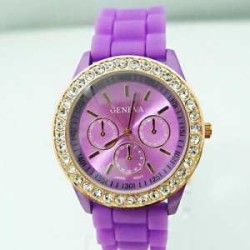 RELOJ LUXURY MORADO