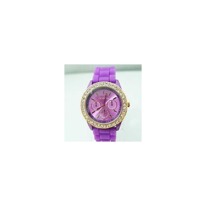 RELOJ LUXURY MORADO