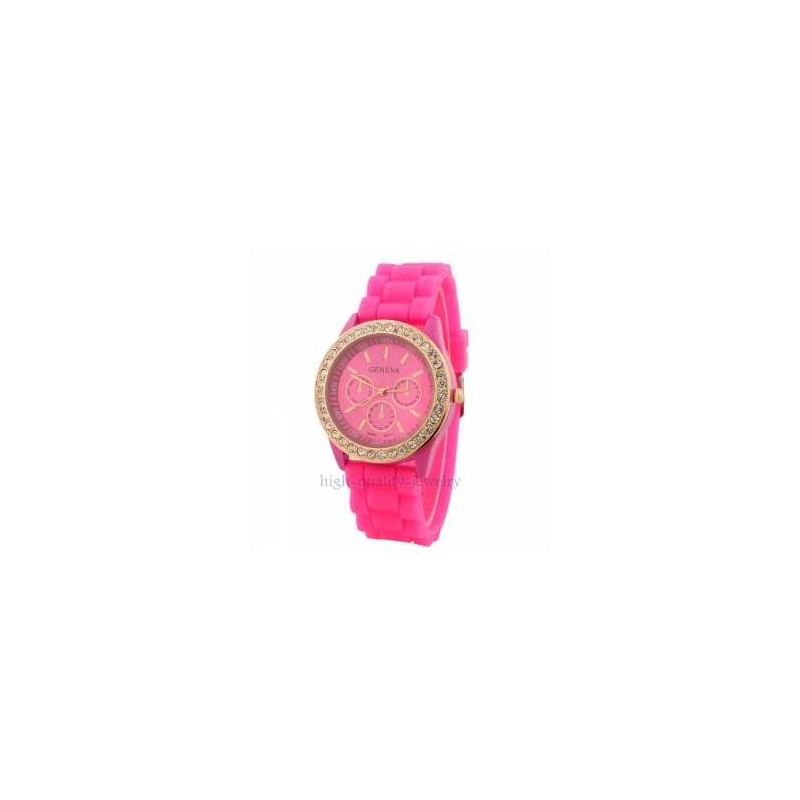 RELOJ LUXURY ROSA
