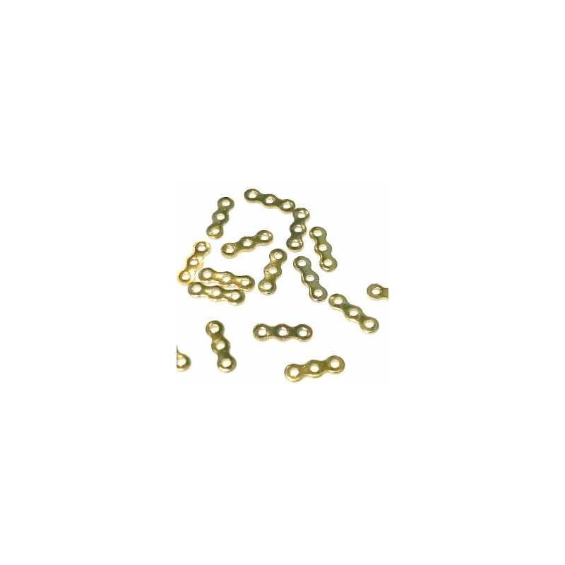 SEPARADOR DE 3 ORIFICIOS CHAPA DE ORO