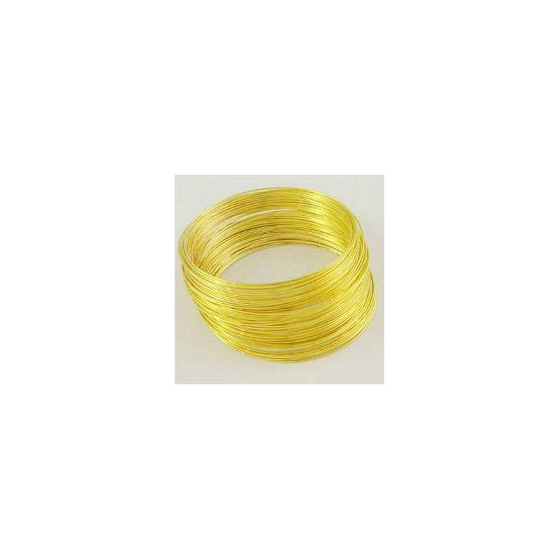 ALAMBRE DE MEMORIA COLOR ORO