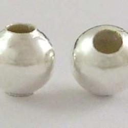 SEPARADOR ESFERA LISA PLATA, 4.0 mm.