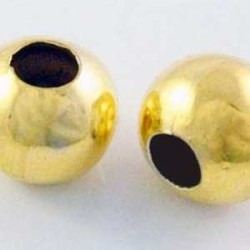 SEPARADOR ESFERA LISA COLOR ORO 6.0 mm.