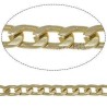 CADENA DE ALUMINIO ESLABÓN PLANCHADO 5.3mm ORO