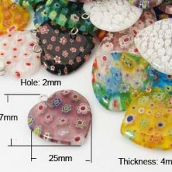 CORAZÓN DE MURANO MILLEFIORI