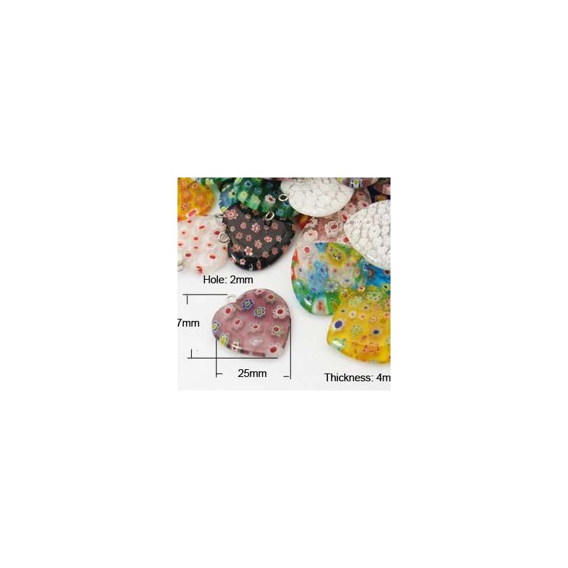 CORAZÓN DE MURANO MILLEFIORI