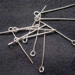 ALFILER CABEZA OJILLO 18mm, COLOR PLATA