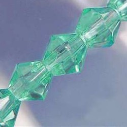 BICONO FACETADO VERDE AQUA 4mm
