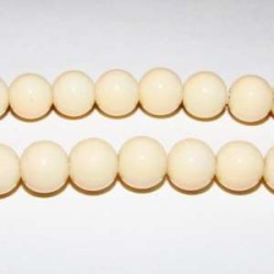 CRISTAL ESMALTADO BEIGE 8mm