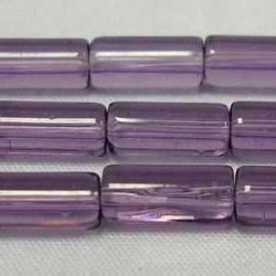 CRISTAL EN FORMA DE TUBO PÚRPURA
