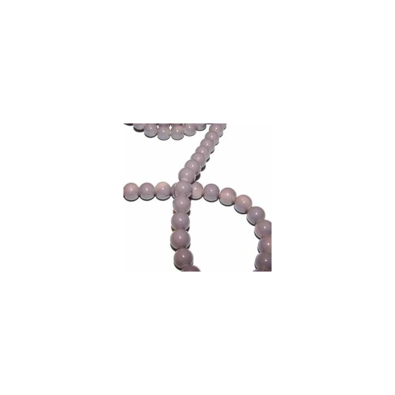 CRISTAL ESMALTADO GRIS 8mm